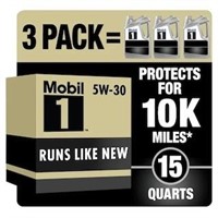 Mobil 1 5 Quart 5W-30 Full Synthetic Motor Oil (3