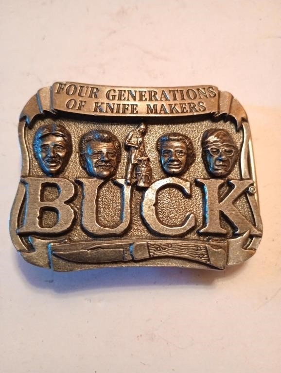 Really Cool Buck Knives Belt Buckle, made for Buck