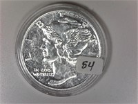 Mercury Dime One Ounce Silver Round