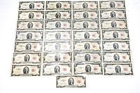 (29) 1953 $2 Bills (2)* notes