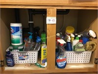 Contents of under Kitchen Sink Cabinet., BYO Box