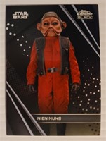 Topps Star Wars Chrome Black Nien Nunb