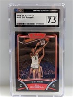 2008 Bowman #106 Bill Russell Graded CGC 7.5