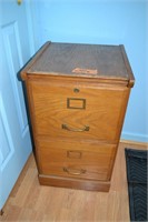 200: Wood filing cabinet