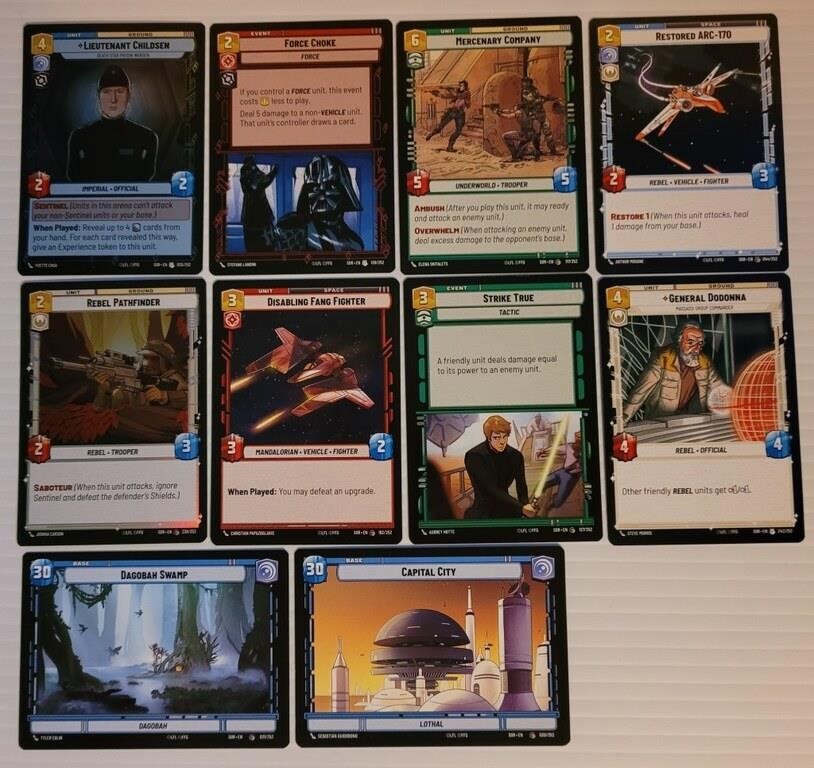 Star Wars Unlimited Game Cards