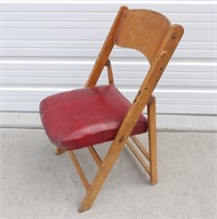 Vintage Wood Folding Chair