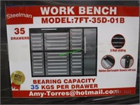 Unused Steelman Work Bench/Tool Box - 7'
