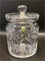 Waterford Crystal Biscuit Barrel, Canister w/
