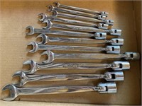 Snap-On Metric Flex Head Wrenches 8mm-19mm