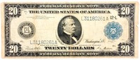 Coin 1914 $20 Federal Reserve Note Blue Seal