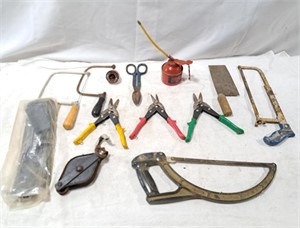 Hack saws, oiler, tin snips, and more!