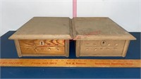 2 Vintage Wooden Drawers