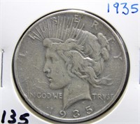1935 PEACE DOLLAR COIN