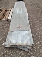 Corrugated steel panels; 12'x26"; qty 27