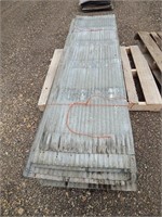 Corrugated steel panels; 8'x26"; qty 27