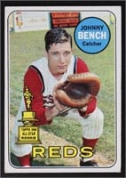1969 Topps Baseball Johnny Bench #95