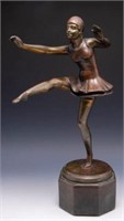 Pompeian Bronze Co. Statue of Lady Swimmer.