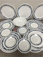Vintage Corelle Dishes Old Town Blue pattern