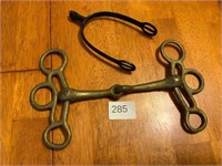 Vintage Brass Horse Bit & Spur