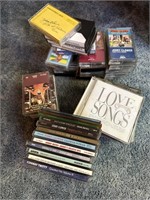 Stack of CDs & cassettes
