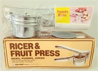 Ricer & Fruit Press with Original Box
