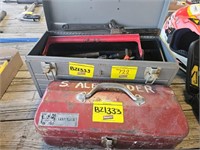 CRAFTSMAN TOOL BOX WITH MISC TOOLS INCLUDING