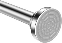 TEECK Shower Curtain Rod, Stainless, 48-85 in.