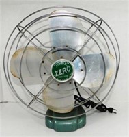 86  Vintage Zero Oscillating Metal Fan Model 1275R