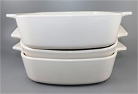 87 Lot of 3 Corning ware Style 6 1/2 x 7 Pans