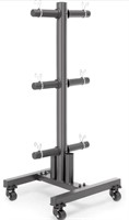 MARCY 6-PEG OLYMPIC PLATE RACK AND VERTICAL BAR
