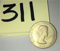 1965 Churchill Coin- Elizabeth II