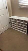 White cubbies approximately 24” tall x 19.5” long