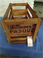 Wood Advertising Crate - Pasquale Yuma Melons