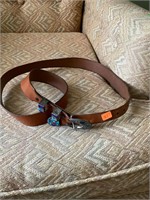 Sterling Turquoise Leather Belt