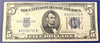 1934 Five Dollar Silver Certificate