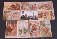 10 vintage postcards, all featuring