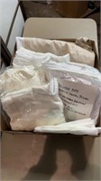 Box of assorted, double bed linens