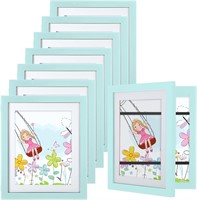 8 Pcs 10x12.5 Kids Artwork Frame (Sky Blue)