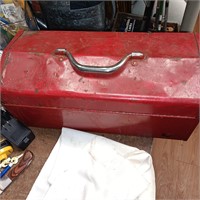 Red Tool Box with Tray & Tools