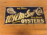 METAL OYSTERS SIGN