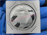 Eagle - Pledge Allegiance 1-ozt .999 silver round