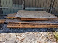 PALLET OF ASSORTED PLYWOOD, MISC