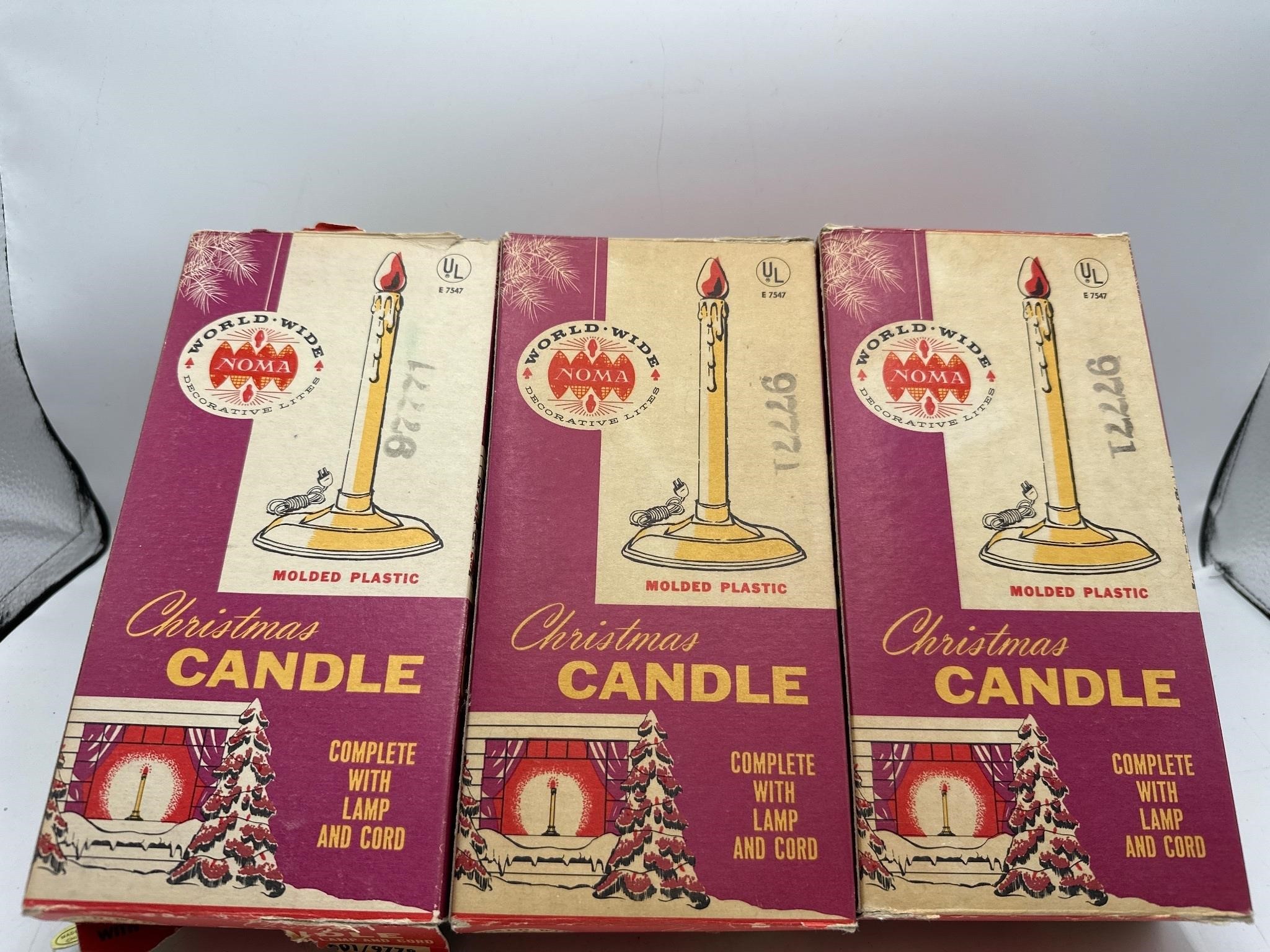 Vintage noma Christmas candles