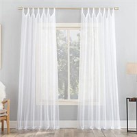 No. 918 Emily Sheer Voile Tab Top Curtain Panel,