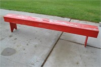 Vintage Red Bench