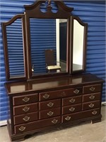 VINTAGE DRESSER 3 WAY MIRROR