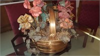 Copper Basket & Copper / Metal Flowers