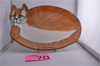 Lori Ellyn Hand Painted Cat Plate