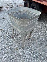 Galvanized Single Wash Tub #1