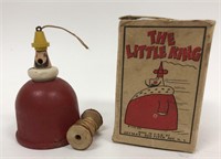 Vintage Jaymar The Little King Wooden Pull Toy